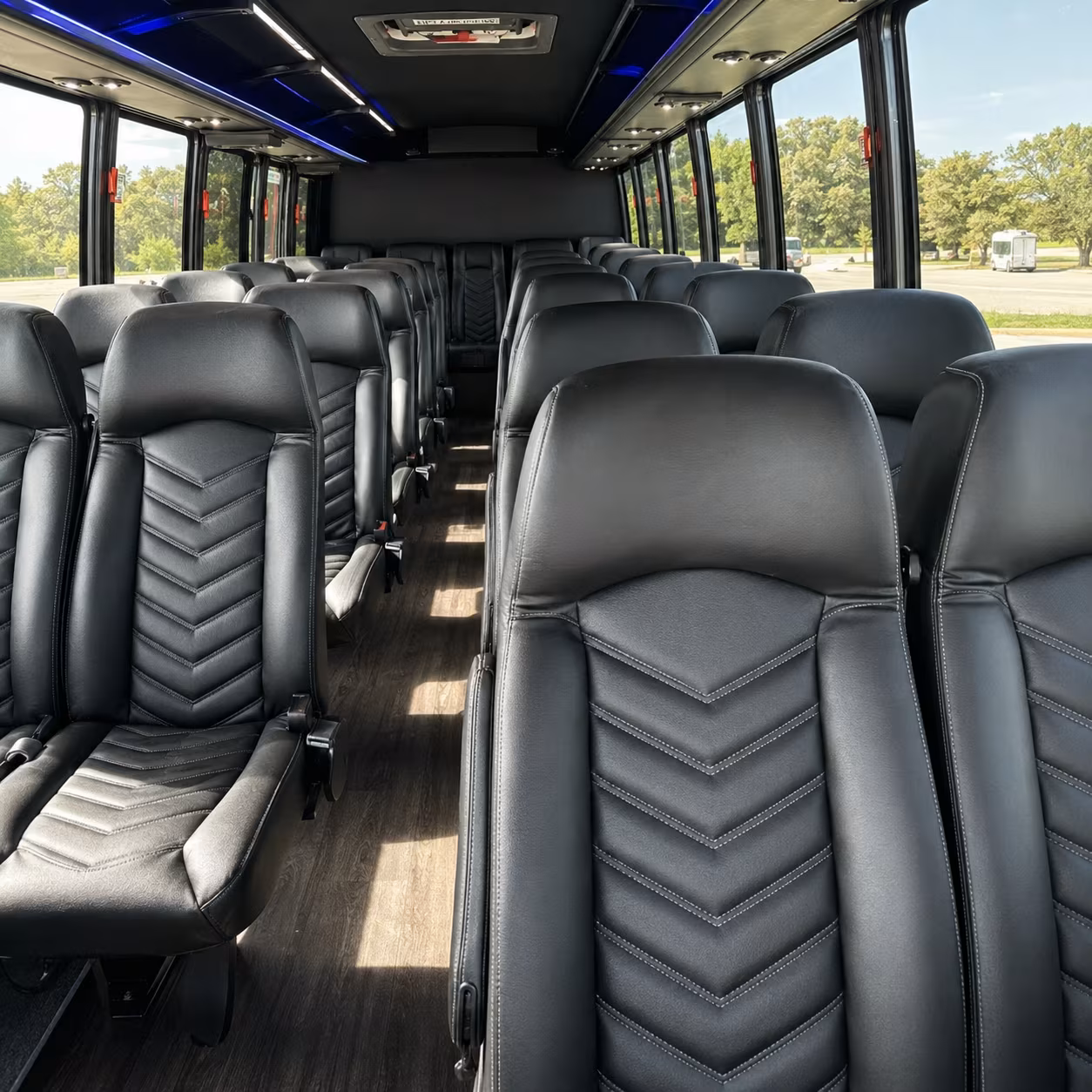 carlsbad 28 passenger minibus interior