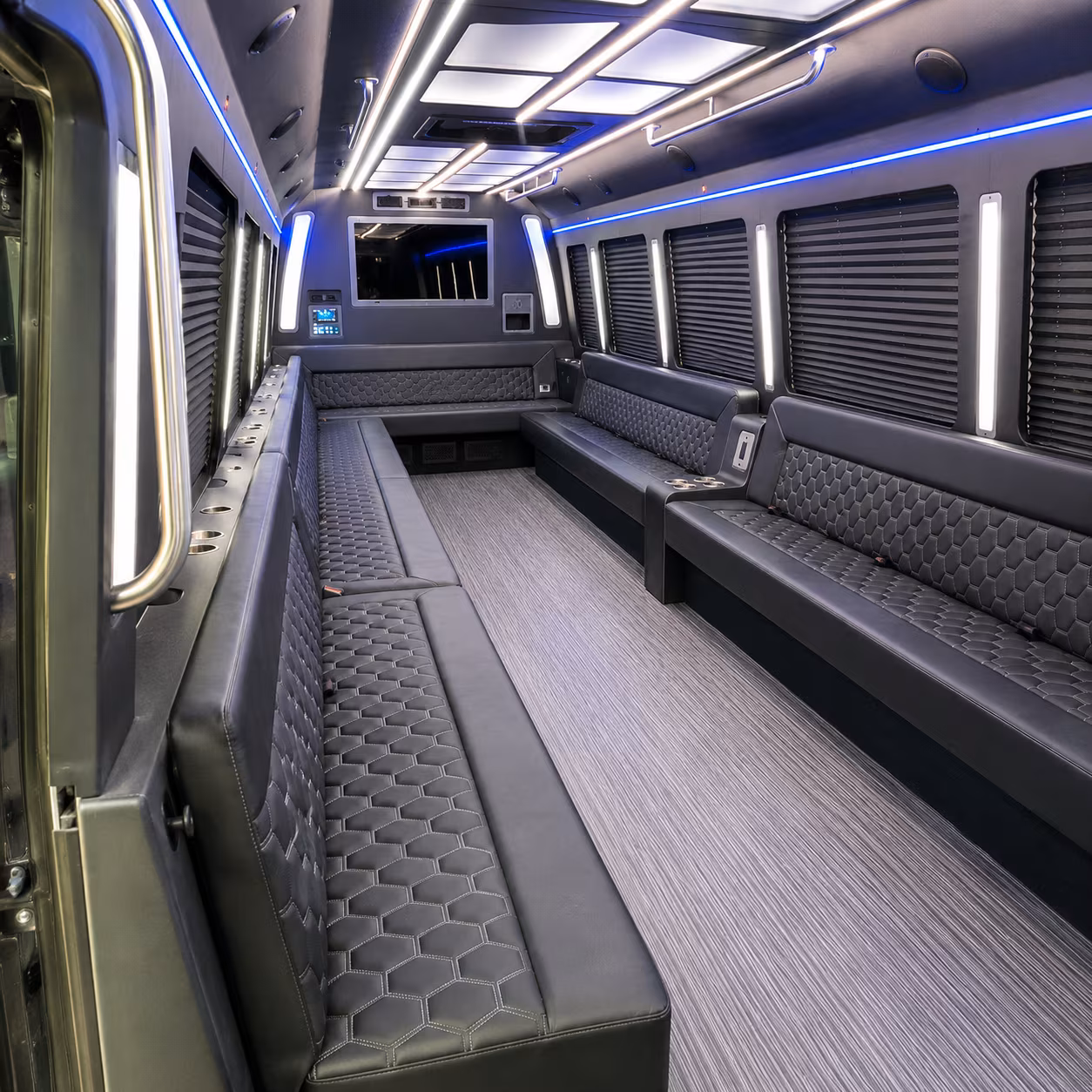carlsbad 40 passenger party bus interior