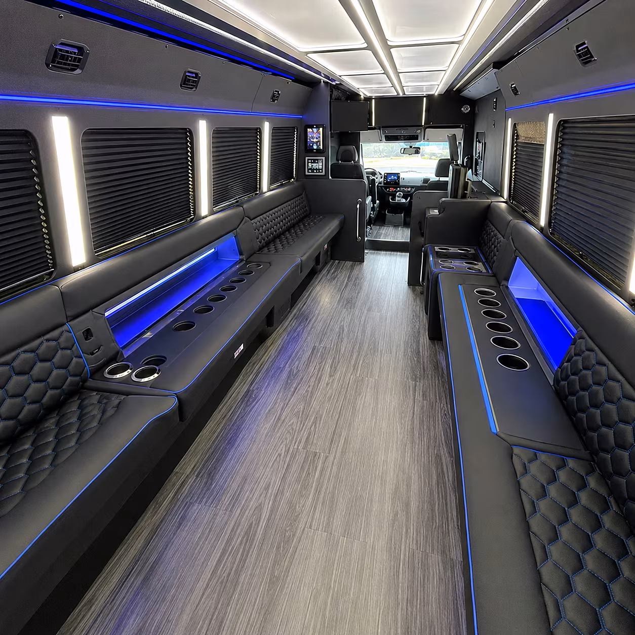 carlsbad party bus interior
